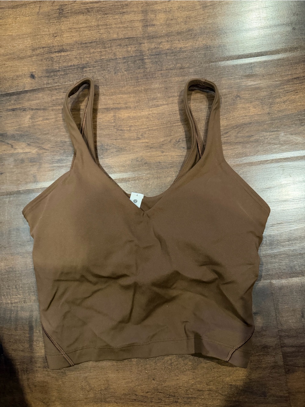 lululemon athletica brown align tank top